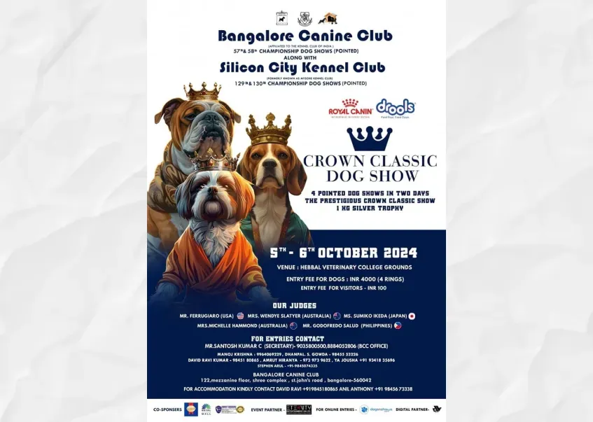 Bangalore Canine Club & Silicon City Kennel Club Dog Show Happy Pet