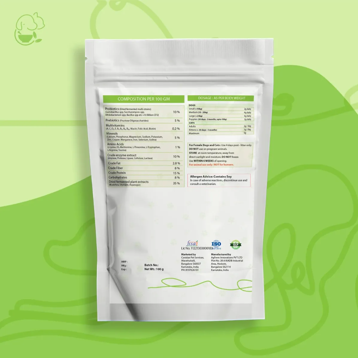 Cani Gut - Pre & Probiotic Supplement in Bengaluru - Pet Products Online