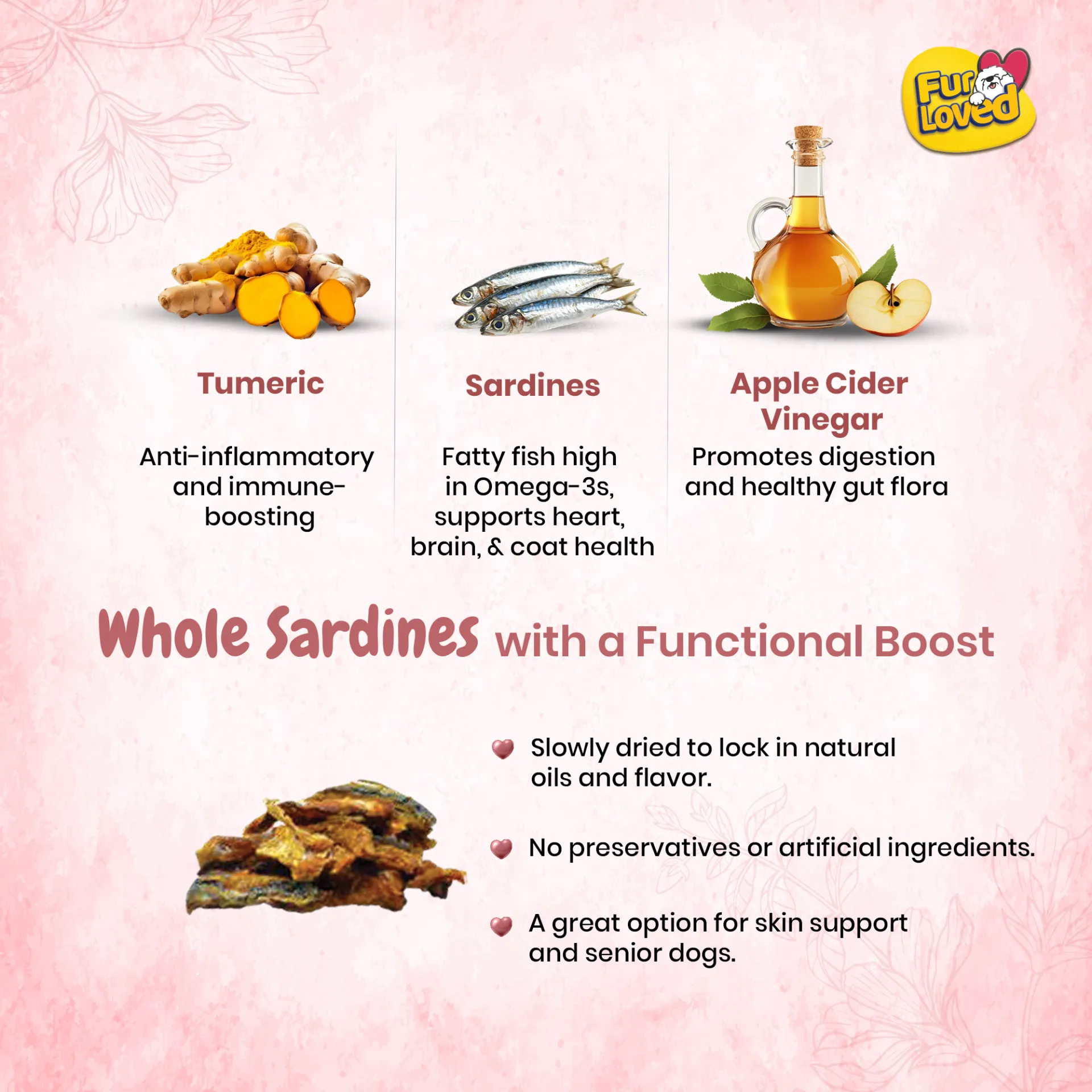 FurLoved Sar-di-licious Sardines Fish 100gms in undefined - Pet Products Online